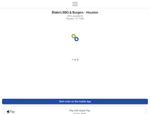 Tablet Screenshot of blakesbbqburgers.com